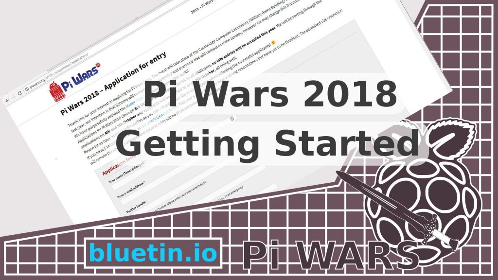 Pi Wars 2018 Competition Getting Started